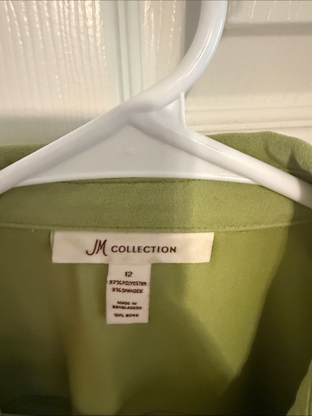 JM Collection Green Button-Front Utility Jacket - Picture 2 of 5